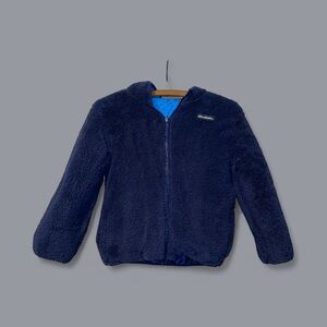 Kids' Deep Blue Reversable winter Jacket 5/6 small Eddie Bauer
